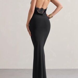 Club L London Black Backless Dress